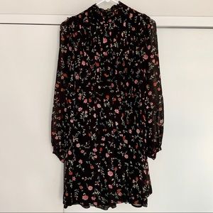 Ganni Elm Georgette Shift Dress